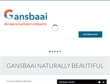 Tablet Screenshot of gansbaaiinfo.com
